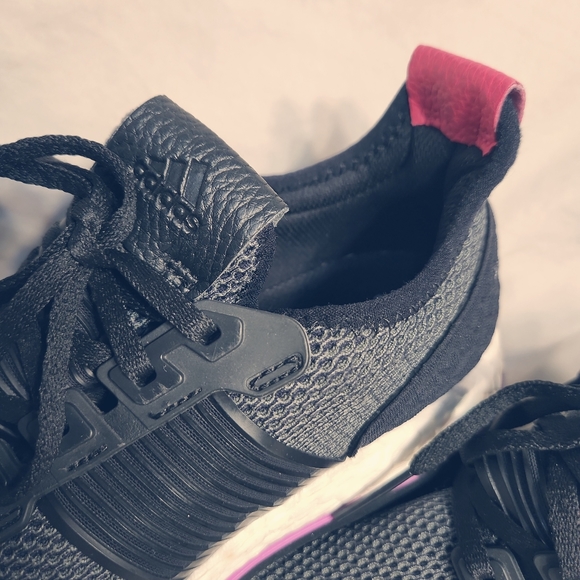 ADIDAS Pure Boost Wmns 7.5 Black Running Sneakers - Picture 8 of 13